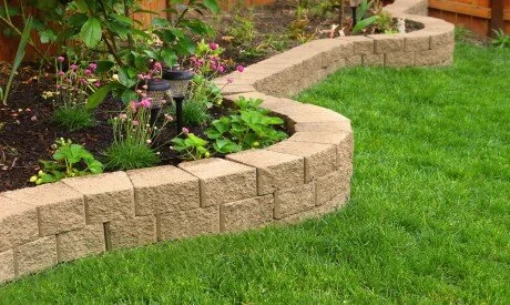 Small Retaining wall for flower bed